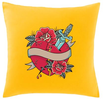 Hippowarehouse Tattoos are my therapy Printed bedroom accessory cushion cover case 41x41cm