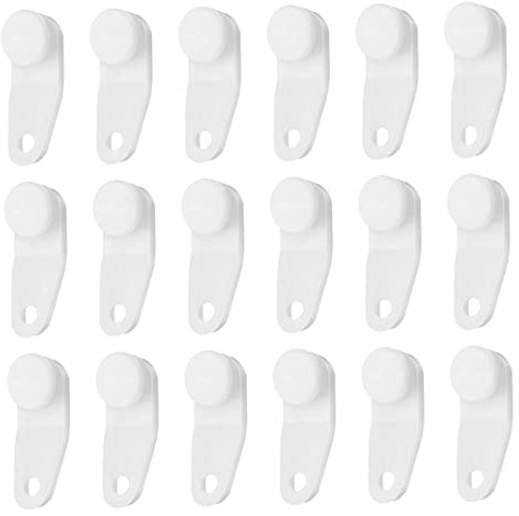 Deslizadores de barra transversal para cortina de ducha de repuesto, deslizadores de barra transversal a presión para cortina de ducha, 100 piezas, deslizadores de barra transversal para cortina de du