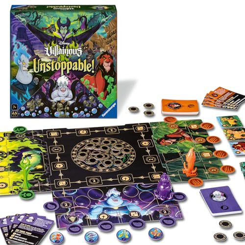 Ravensburger Disney Villainous Game - Ostoppbar strategi familj brädspel för vuxna och barn ålder 7 år upp - 2 till 4 spelare