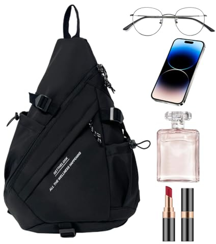 Generisch Schultertasche - -Rucksack | Freizeitrucksack Für Studenten | Stylischer Sport-Brustrucksack Für Camping, Wandern, Fitness, Großer Tagesrucksack