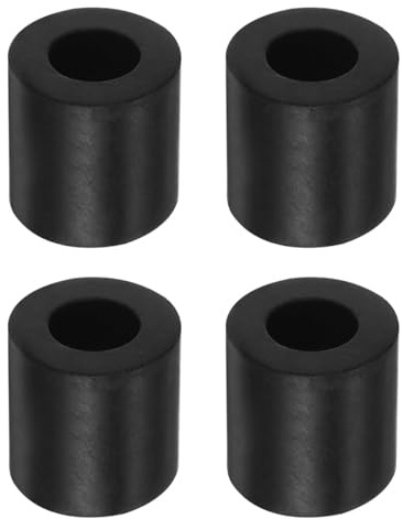 DUZEPA 4Pcs Rubber Washers Rubber Spacers 20mm AD 10mm ID 20mm Thick Neoprene Round Vibration Damper Pads Insulator Bushings Spacer Sleeves
