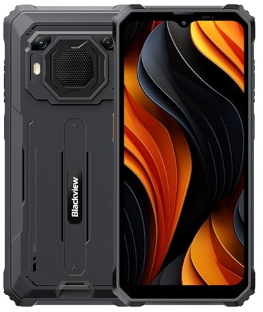 Blackview BV6200 Plus | Smartphone Rugged | 6,56 HD+ 90Hz | 32GB RAM + 128GB (hasta 2TB) | 11000mAh | 16MP + 13MP Cámara| Android 15 | IP68/IP69K | NFC | Dual SIM | Garantía de 2 años | Negro