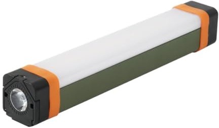 IDEANATEGRATE Lampe Extérieure LED Rechargeable Portable 3600mah Résistante Haute Température pour Camping et Pêche, Accessoire D'éclairage Étanche Noir en Abs