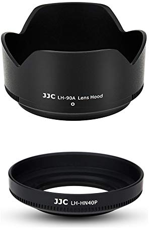 JJC Gegenlichtblende für Nikon Z50 mit NIKKOR Z DX 16-50mm F/3.5-6.3 VR und NIKKOR Z DX 50-250mm F/4.5-6.3 VR Kamera-Objektive, Ersetzt Nikon HN-40 und Nikon HB-90A Lens Hood Sonnenblende