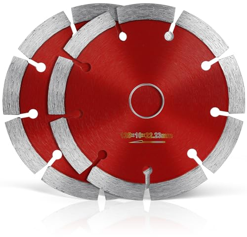 Flintronic 2 piezas disco de corte de diamante universal 125 mm, Disco Diamante, Disco Tronzador Diamante Amoladora, hormigón, piedra, ladrillo Disco de diamante