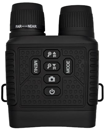 Jumelles de vision nocturne infrarouge 4K avec zoom 10x - Appareil de vision nocturne pour chasse/camping (NVG) - Fonction d'imagerie thermique rechargeable - Cadeau électronique pour homme (mari/père