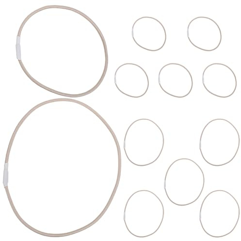 Kisangel 12 Pezzi Elastici Fascia di Ricambio in Gomma per Supporto Antiurto Microfono, Accessori Antivibrazione per Registrazione, Compatibili Morsetti Microfono per Podcast e Streaming