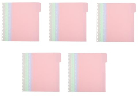 Luxshiny Separadores de Índice de Carpeta Pp Tamaño A4, 20 Unidades en Colores Pastel, Divisores de Pestañas Reemplazables para Organización Escolar y Oficina, Accesorios para Cuadernos