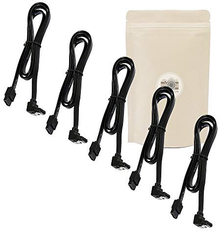 Adaptout X5 Cable sata 3 40cm 90° 6 Gbps Angle coude Droit HDD PC Carte Mere SATA III 3.0 MARQUE FRANÇAISE