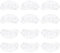 12Pcs Steam Mop Pads For Handheld Steam Cleaner, Steam Cleaner Microfiber Cloths Cover, Washable Steam Cloth Accessories Compatible with Comfor-day, Bis-sell, Du-pray, Steam Cleaner Replacement