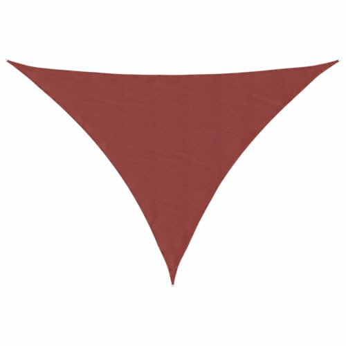 vidaXL Sonnensegel Terrakotta 7x5x5 m 100% Polyester Oxford, Windschutz, Markise, Sonnenplane, Sonnendach, Schattenspender, Schattentuch