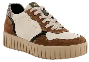Igi & Co Scarpe Donna in Pelle Invernali Casual Sneakers Animalier 8680033, EU 41