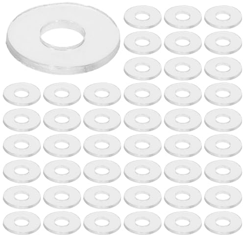 ADOCARN 500 Pezzi Guarnizioni in Vinile Piatte M4x10x1mm Guarnizioni di Tenuta Resistenti al Calore Isolanti e Anti-perdite per Uso Domestico e Industriale