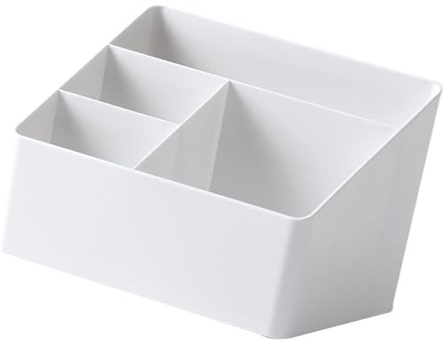 BAFOVY Stationär Förvaringslåda Plast Desktop Förvaringsorganiserare Flerfack Hörndesign för Kosmetika Kontorsmaterial Smycken i Sovsal Vardagsrum Arbetsbord