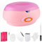 SWAWIS Calentador Parafina para Manos y Pies 200W Maquina Parafina Manos y Pies con Accesorios, Parafina para Manos Artrosis, Parafina 900g Proporciona a la piel hidratación, Rosa