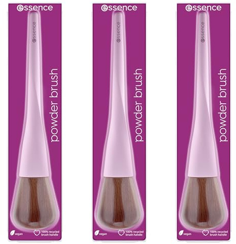 essence powder brush, Nr. 01, Mehrfarbig, Nanopartikel frei, 3er Pack (3x1pcs)