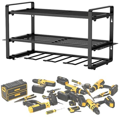 Celuicion Elektrowerkzeug-Rack, Akku-Werkzeug-Organizer | Bohrmaschinen-Aufbewahrung, robuster schwimmender Bohrer-Organizer - Bohrständer, stabiles Garagenzubehör für Werkstätten, Lager, Arbeitsräume