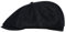 Sterkowski Modell Shelby | Denim Schiebermütze für Herren und Damen | Schirm Gatsby Paperboy Flat Cap Fahrrad Retro Kappe Gangster Stilvolle Klassische Ballonmütze Sommer Streetwear Schwarz 59