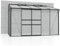 Vitavia Anlehn-Gewächshaus Osiris 6500, schwarz, 6,5 m², 6 mm HKP | Wetterfestes & stabiles Wand-Gewächshaus zur Pflanzenanzucht | Ideales Treibhaus für Gemüse, Kräuter & Blumen