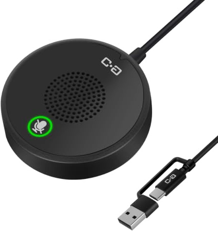 USB Conference Microphone for PC & Mobile Device, AI Noise Reduction