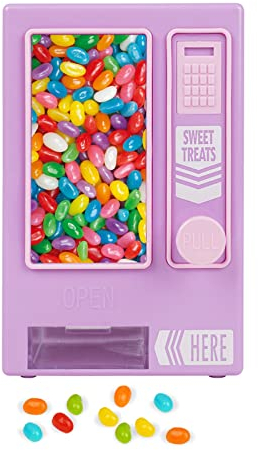 YOBRO Candy Dispenser, Cute Vending Machine for Desktop, Manual Candy Machine, Dispense Mini Candies, Birthday Gift for Girls, Gift for Friends Girlfriends (Purple)