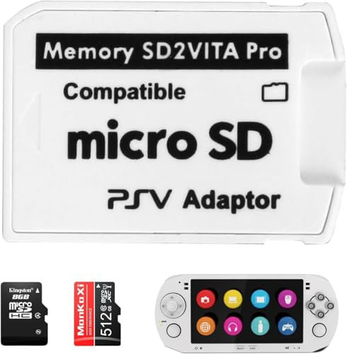Ultimate Version SD2Vita 5.0 Memory Card Adapter for PS Vita PSVSD Micro SD Adapter Compatible with HENkaku Enso System, SD2Vita Convertor for PS Vita 1000 2000 Memory Card Full Coverage