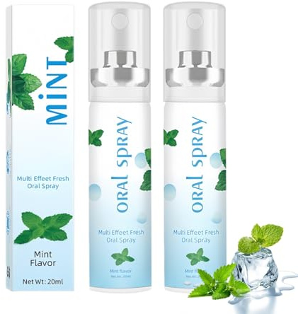 Fruit Oral Breath Spray for Adults,Long-Lasting Fresh Breath & Dry Mouth Relief,Mint Flavoured Mouth Freshener and Saliva Spray,Refreshing Oral Care Treatment for Bad Breath,Effective Oral Care Spray