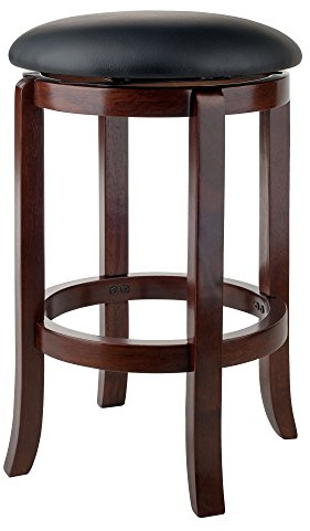 Winsome Walcott Swivel Bar Stool, 24, Walnut