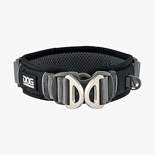 DOG Copenhagen Urban Explorer Collar 2.0 - Padded Dog Collar - Reflective - Comfortable, Black, Size XS