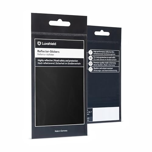 Luxshield Juego de Adhesivos Reflectantes Corte Universal para Bicicleta Scooter Cochecito - reflectores Bicicleta - reflectores niños