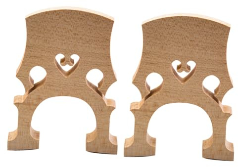 SECFOU 2pcs Quality Maple Wood Cello Bridge Fitted Bridge Beautiful Grain for Cello