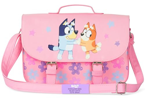 BlueY Borsa Tracolla Bambina Carina Borsetta Bimba con Tracolla Regolabile per Shopping Viaggio, Regalo Ragazza (Rosa Satchel)