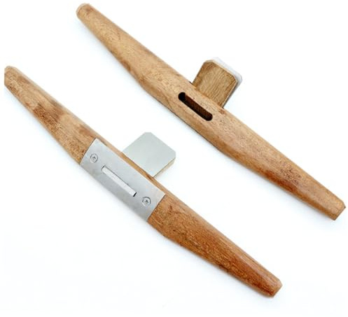 Uonlytech Verstellbarer Schabhobel Für Holzbearbeitung Mit Ergonomischem Naturholzgriff Und Verschleißfester Metallsohle Präzises Hobelwerkzeug Für Feine Holzarbeiten 10.24X1.57X1.97In