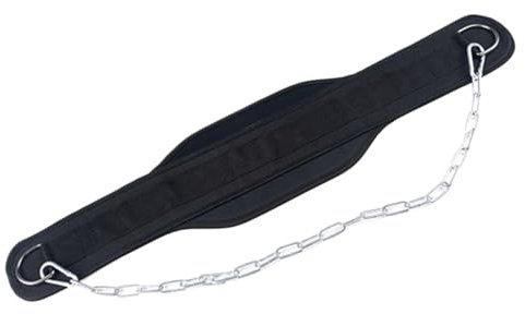 Stibtmr 79x18cm Gewichtsgürtel Dip Gürtel Mit Kette Tauchgürtel Mit Gewichten Dip Belt Für Bodybuilding Nylon Hubgürtel Squat Gurt Stahlkette Tränenresistente Für Bodybuilding Powerlifting Training
