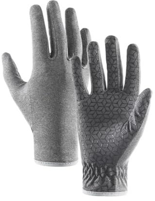 ZNJAMN Kletterhandschuhe 1 Paar Outdoor-Fahrradhandschuhe for Damen und Herren, hochelastisch, atmungsaktiv, rutschfest, Laufen, Klettern(Grey,M)