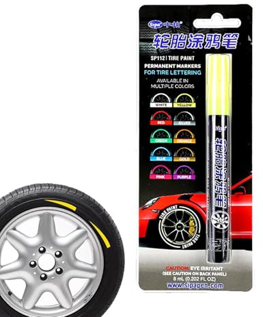 Rotulador De Pintura Para Neumáticos, Marcador De Neumáticos Impermeable,Rotulador De Pintura Impermeable Para Neumáticos De Coche | Bolígrafo De Retoque Seguro E Insípido Para Piedras, Zapatos De Lon
