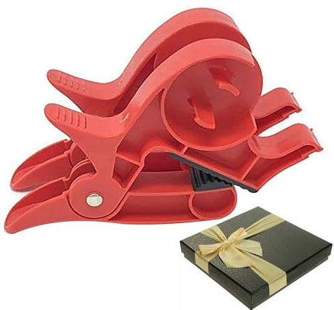 2 Pieces Wrapping Paper Holder And Tape Dispenser, Wrapping Paper Clamps, Wrappings Papers Table Holder, Winter Holiday Home School Stationery Papers Holders Clips For Packing