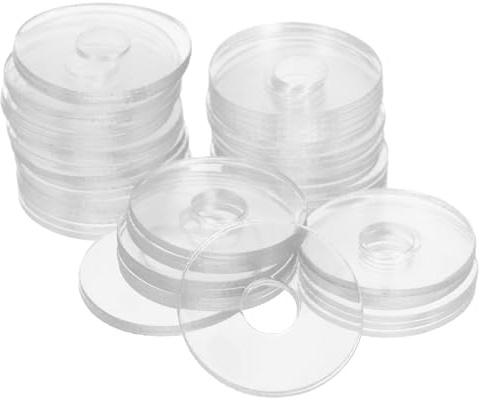 TOVINANNA 50 Arandelas Planas Transparentes de Vinilo 079 Pulgadas para Tornillos M6 Juntas de Sellado para Manijas de Puertas de Ducha Repuesto Resistente y Duradero para Montaje Hogar