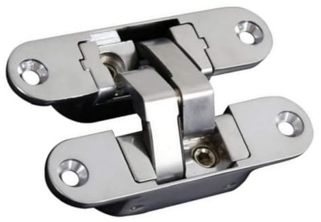 Cerniera per porta invisibile Cerniera pieghevole a croce in lega di zinco nascosta aperta a destra 9, 5X2, 3 cm