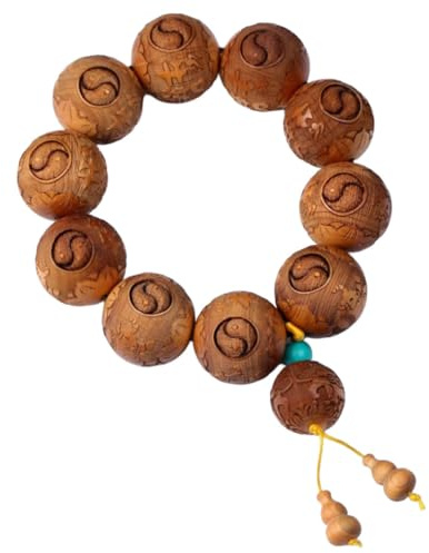 Unisex Thuja Sutchuenensis Träpärlor Träarmband Halsband Bön Mala Armband Armband