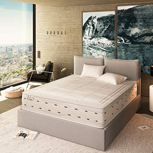 Baldiflex Emporio, Materasso Memory Foam Matrimoniale Sfoderabile Altezza 30 cm, Ortopedico, Antibatterico, Antiacaro, Hero, Misura 160x190 cm