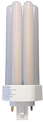 TCP LPLU42B2535K 13W 1500LM 3500K Ballast Bypass Triple Tube LED Retrofit Light Bulb, Replaces 32-42W CFL 2 or 4 Pin G24d / G24q Base Lamps