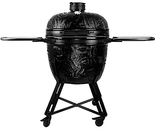 barbecook Kamado Grill Kamal 60 Keramik auf Mullitbasis, schwarz, XL, 138x84x110.5cm