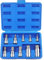 Vielzahn Nuss Satz 10STK Steckschlüssel Set 1/2'', 1/4'', 3/8'' | M4 M5 M6 M8 M10 M12 M14 M16 M18 mit Bewahrungsbox Innenvielzahn Bit Satz