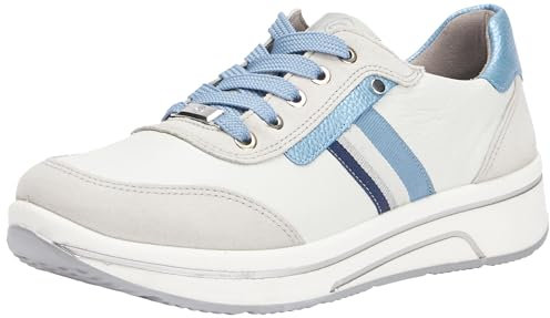 ara Damen Sapporo Sneaker, Pebble,Nebbia,COOL-Blue, 36 EU Weit