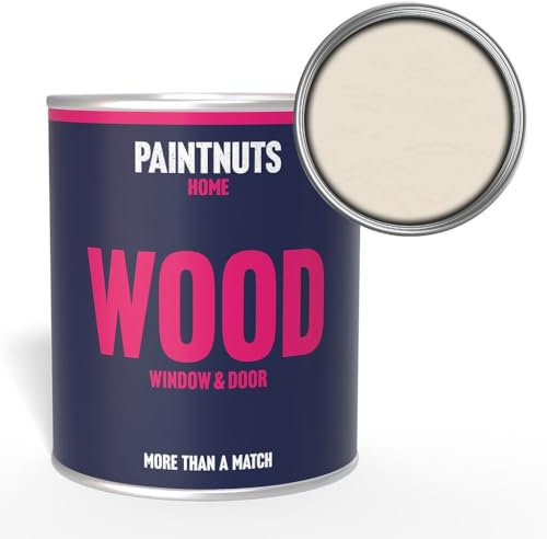 PaintNuts Wood Window & Door Paint - RAL-9001 - CREAM Satin 250ml Tin