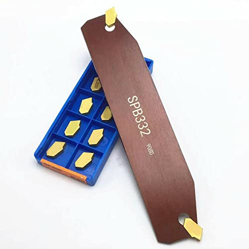 Utensili per tornitura per tornio, SPB32-3, con 10 inserti in carburo da taglio GTN-3 SP300