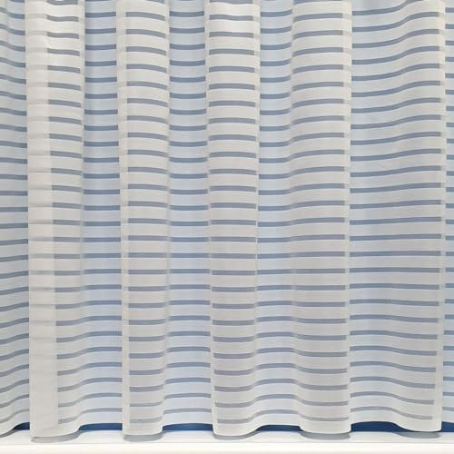 John Aird - Paris Horizontal Stripe Deisgn Net Curtain - Select Your Size (2 Metres Width, Drop: 40 (102cm))