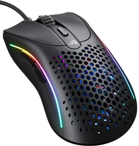 GLORIOUS Gaming Model D 2 Wired Gaming Mouse - Superlight 58g, 26K Optical Sensor, 6 Programmable Buttons, Ergonomic, 80 Million Click Lifecycle, FPS, MMO, MOBA, Battle Royale - Black