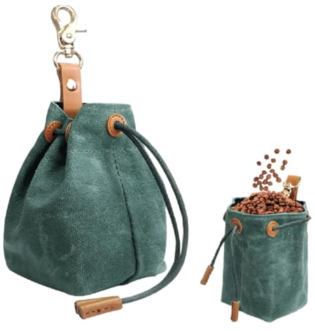 NTRUXZP Porta Premietti per Cani, Borsa per Cibo per Cani Portatile Borsa Addestramento Porta Premietti per Cani Mini Borsa Addestramento Cane Dog Food Bag per Addestramento Cani Gatti Cavalli